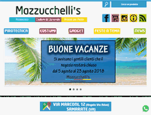 Tablet Screenshot of mazzucchellis.com